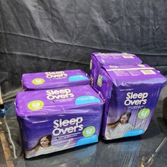 (4 Packages) Sleepovers by Cuties, Size: XL (85-140 lb) 4 bags of 22