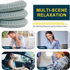 Cervical Traction Device, Adjustable Three Tube Inflatable Neck Stretcher, Neck
