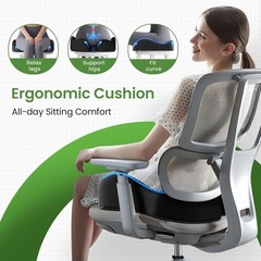 Truck Driver Seat Cushion Coccyx Orthopedic Memory Foam Antiskid Breathable