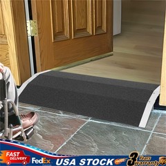 80×40 cm Wheelchair Ramp Door Threshold Aluminium Alloy Safety Non-Slip Ramp