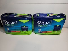 PREVAIL Per-Fit Adult MEDIUM Unisex Underwear 2Bags Of 20 (=40) Perfit Daily