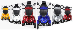 4 Weels Heavy Duty Mobility Scooters 500lbs Capacity 800W 31 miles w/Remote Key