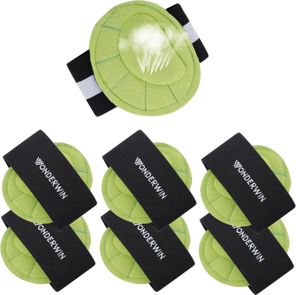 Arch Support Compression Sleeves, 3 Pairs, Cushioned Foot Relief Black/Green