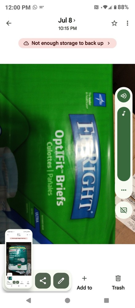 FitRight OptiFit Incontinence Briefs Unisex L Ultra Leak-Stop 44-56 in 20 Ct