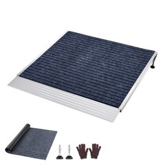 Uimoso Aluminum Threshold Ramp for Doorways, 36″ x 36″ Platform 700 lbs Load