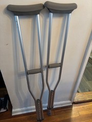Guardian Standard Aluminum Crutches MDSV80534 300 lb Tall Adult 5’10”- 6’6”