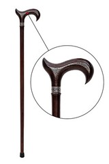 Dr. Watson – Handcrafted Wooden Walking Stick, Walking Cane, Derby Handle