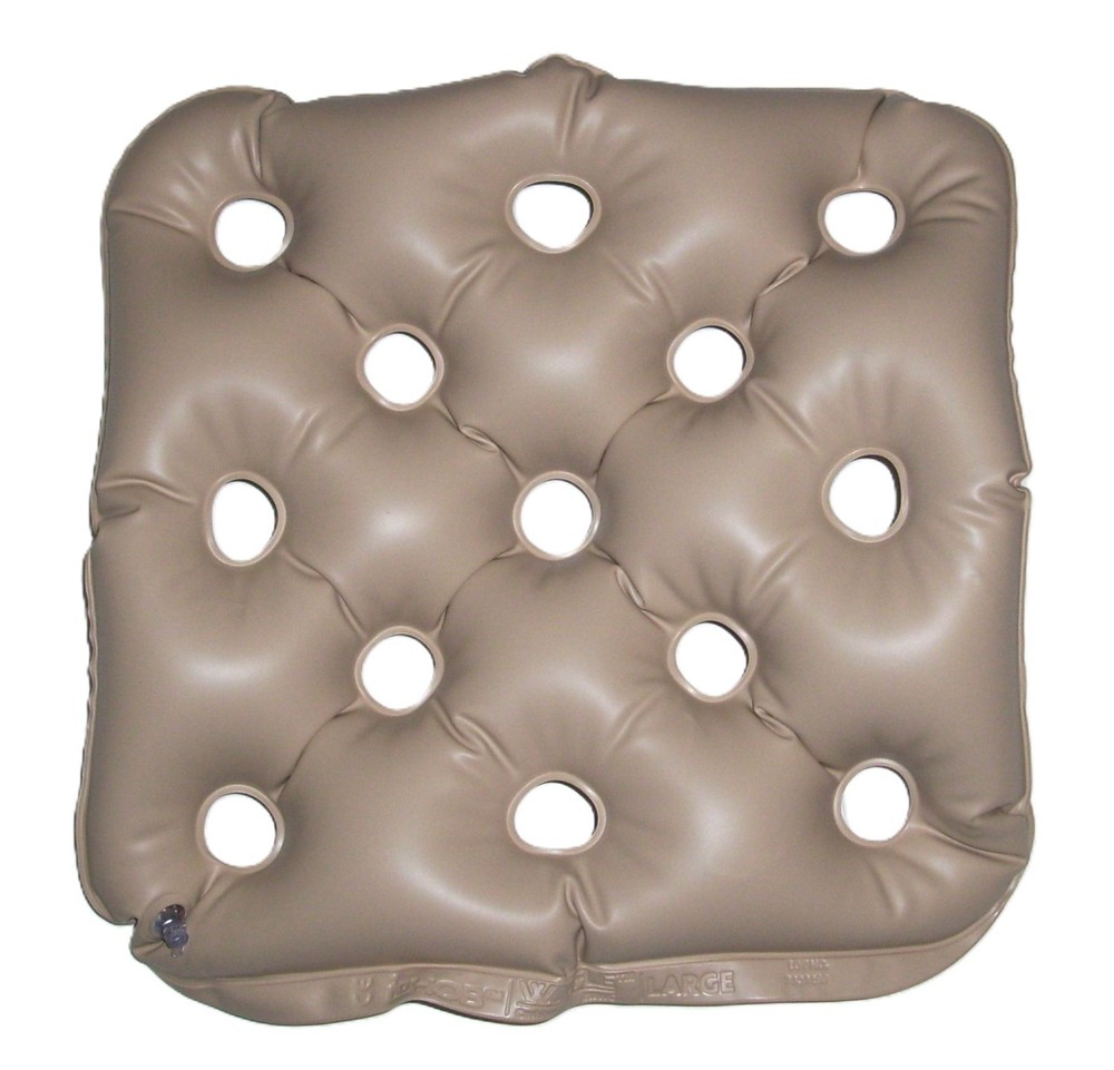 EHOB Large Wheelchair Seat Waffle Cushion 218WC Tan 20 x 20 Inches Inflateable