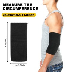 JUSDIQIR Elbow Compression Sleeves, Brace for Men Women, Large, Black