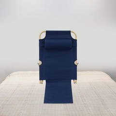 Folding Adjustable Sit up Back Rest Portable Lifting Bed Backrest Deep Blue NEW