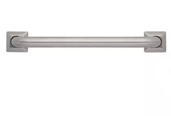 Glacier Bay 24” Concealed Screw Square Escutcheon Shower Tub Grab Bar (2 Pack)