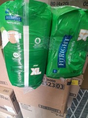 2 Packs FitRight Extra Optifit Briefs Diapers XL Adult Underwear 56-64In.“