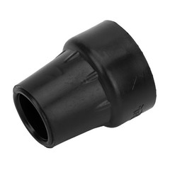 Black 10pcs Crutch Tip Rubber 19mm Inner Diameter Slip Resistance Universal WT
