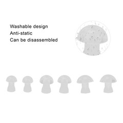 6pcs Hearing Aid Earplug Soft Silicone Replacement Buds For All-Day Comfort