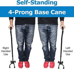 Rms Quad Cane: Baston Para Caminar Ajustable Con Base De 4 Puntas Para Mayor …