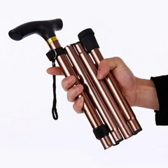 Adjustable Walking Cane Aluminum Walking Stick Folding Collapsible Travel Hiking
