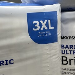 McKesson Ultra Plus Bariatric Disposable Briefs Diapers XXXL BRBAR Heavy 32 Ct