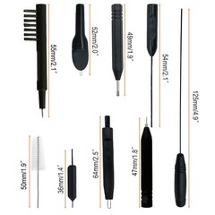 12 Pieces Hearing Aid Cleaning Brush Kits Tools with Wax Loop and Magnet Suit…