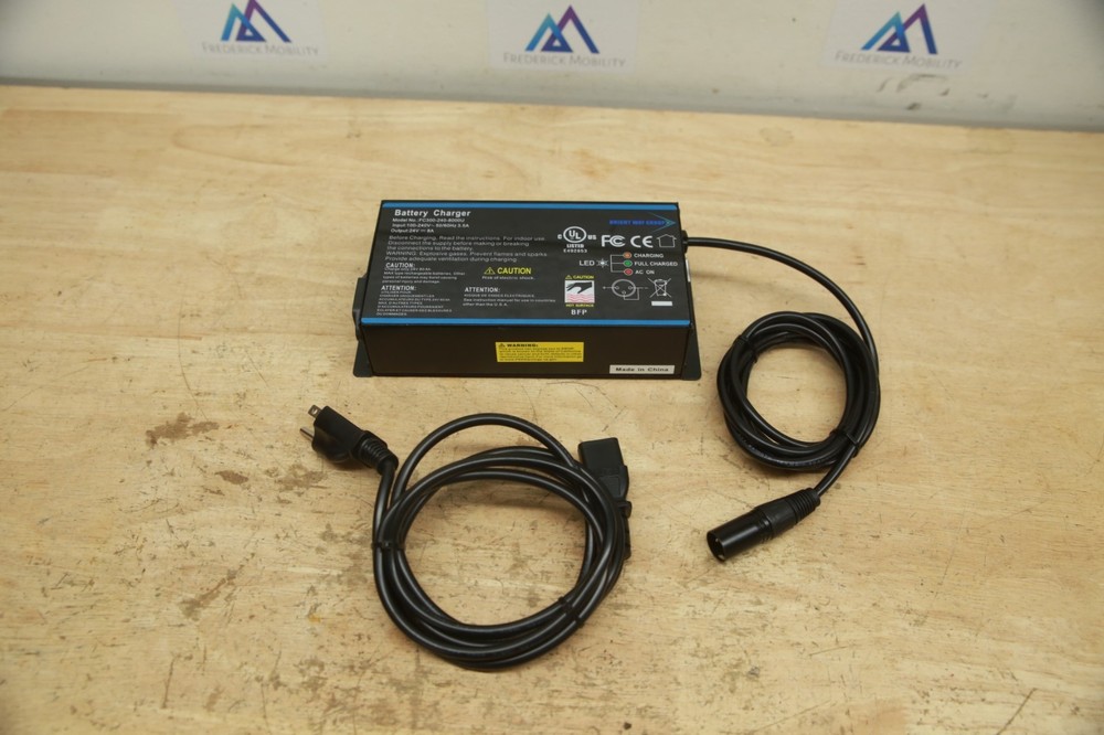 *TESTED* Bright Way Group 24V 8A Charger for Power Wheelchairs FC300-240-8000U