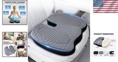 Non-Slip U-Shaped Memory Foam Seat Cushion for Office and Car – Ultimate Comfort