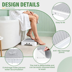 Mobility One Step Stool, Heavy Duty Indoor Outdoor Non-Slip Small Step