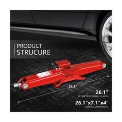 DNA MOTORING 4-Pack 5000lbs RV Trailer Stabilizer Leveling Scissor Jacks with…