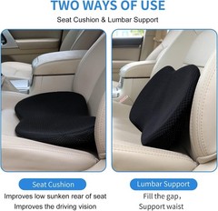 Car Seat Cushion for Car Seat Driver- Memory Foam Car Seat Cushions for Drivi…