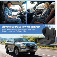 Seat Cushion,Memory Foam Chair Cushion for Office and Car,Ergonomic Coccyx Seat