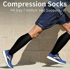 15-20 mmHg Medical Compression Varicose Veins Toe Covering Socks Calf Support
