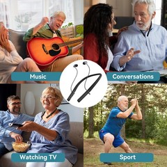 Rechargeable Bluetooth Hearing Aids for Seniors & Adults – Enhanced Sound Qualit
