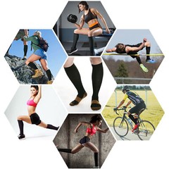3 Pairs Copper Compression Socks For Knee High 20-30mmHg Energy Support Recover