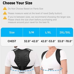 QFE Posture Corrector for Women and Men Upper XX-Large/XXX-Large, Black-02