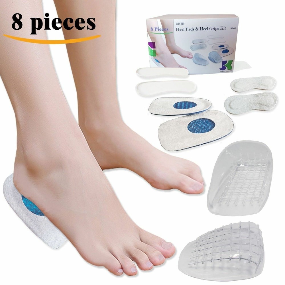 DR JK Heel Pads & Heel Grips PedPal Kit 8 Pieces NEW Foot support Free Shipping