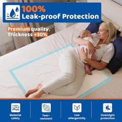 23″ x 36″ Super Absorbent Disposable Bed Pads for Adults, Kids, Pets, 100 Count