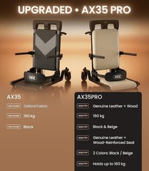 AX35 PRO Electric Transfer Chair Lift with Premium Upholstered Seat Beige