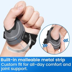 Thumb Support Brace – CMC Joint Splint Braces Arthritis Pain Relief Left – Black
