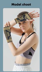 Copper Sports Wrist Hand Support Brace Splint Carpal Tunnel Sprain Arthritis NEW