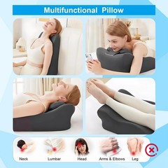 BCZETIH Adult Widened Intimacy Position Sex Pillow for Dark Grey, Grey