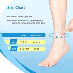Adjustable AFO Foot Drop Brace for Walking, Zinc Alloy Hook, Elastic Laces, S/M