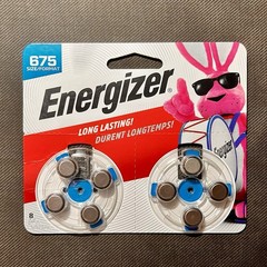 EZ Turn and Lock Size 675 Hearing Aid Batteries – 8 Pack