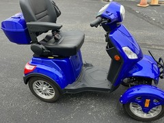 800W Four Wheels Travel Mobility Scooter 60V Blue Battery Motor for Adult Senior