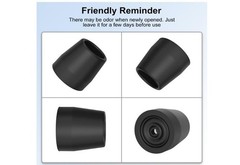 1-1/8″ Walker Tips 4 Pack Replacement Rubber Feet Non-Slip Mobility Aids