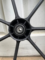 22″ Wheelchair Wheel with Gray Cheng Shin Tire 22 x 1 3/8