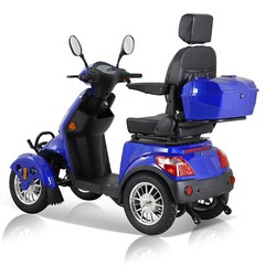 Heavy Duty 4-Wheel Mobility Scooters 31 Miles 3-Speed 800W 500lbs Capacity Blue