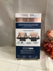 Copper Fit Elite Back Brace Support Air Breathable Adjustable Lightweight