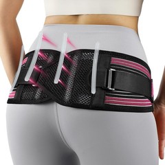 Fitomo SI Joint Hip Brace with X-Shape for Pelvic Stability, XXL XXL, Rose