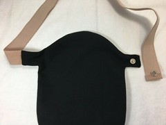 Fastomy Black Ostomy Pouch Cover Convatec & Hollister w/ Belt – 42″ Waist