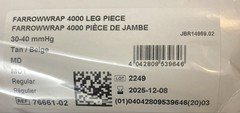 JOBST FarrowWrap 4000 Leg Compression Wrap Adjustable 30-40 mmHg Tan 76661-02