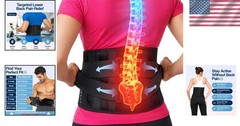 Adjustable Back Brace for Lower Back Pain Relief | Stylish Lumbar Support Belt