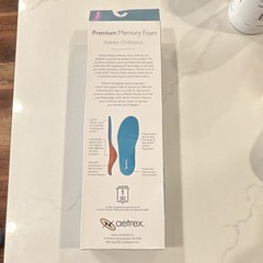 Aetrex Premium Memory Foam Orthotic Insoles L2320 Full Length Blue Flat Feet